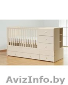 Кроватка+ортопед. матрас+постель с ботриками (б/у) #1256081