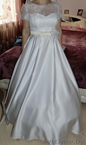 Атласное свадебное платье #1252076