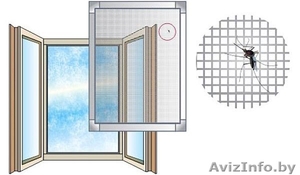 Рамочные москитные сетки.Изготовление и установка.Низкие цены. #1249928