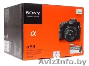 Зеркальный фотоаппарат Sony Alpha SLT-A58K Kit 18-55mm II #1259087