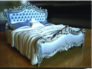 кровать из резного дуба #1258101