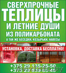 Теплицы, навесы, беседки, козырьки, летние души и другое #1264762