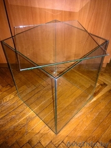 Аквариум (креветочник) с крышкой 25 х 25 х 30,  19 литров стекло 4мм 140.000 руб. #1259236