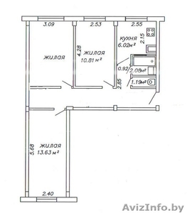 3-я квартира,  ул.Жудро, 22  #1263116