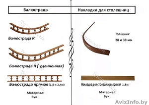 Мебельные балюстрады и пилястры от производителя! #1272355
