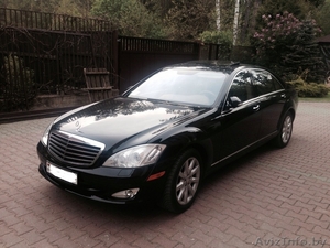 Черный Мерседес 221 аренда с водителем  #1274362