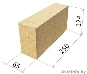 Печной кирпич огнеупорный,  выдерживает высокие температуры,  недорого #1273303