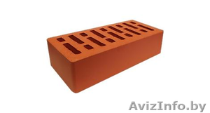Кирпич лицевой красный,  пустотностью 27%. #1283188