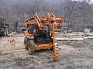 Навеска гидробур (ямобур) для погрузчика UNC-060 (Чехия) +3 шнека #1284934