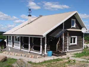 Срубы домов, бань, беседок из бревна ручной оцилиндровки. #1287494