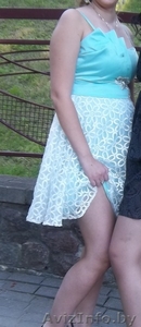 Платье бирюзовое #1287163