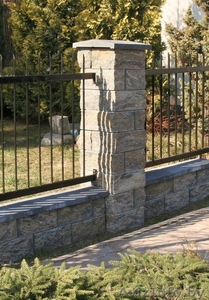 Бетонные декоративные блоки для заборов #1294335