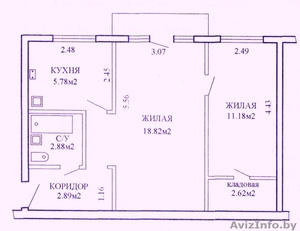 2-х квартира недалеко от м.Партизанская. #1300125