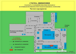 Изготовление схем движения транспорта по территории  #1300408