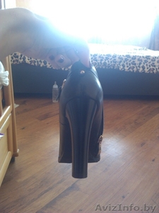 Кожаные ботинки на каблуке #1297765