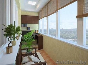 Отделка балконов под ключ в Минске,  устройство крыш #1297091