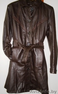 Полупальто женское кожаное. #1307404