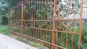 ворота с калиткой. Делал для себя #1316206