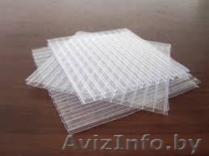 Поликарбонат сотовый прозрачный. 10 лет гарантии! #1309047