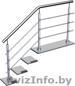 Ограждения для лестниц,  Ограждения лестниц из нержавеющей стали. #1327693