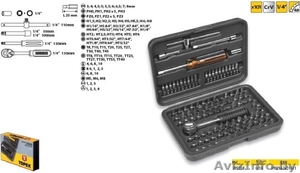 Набор насадок и принадлежностей,  воротки 101шт,  Topex 39D359 #1319449