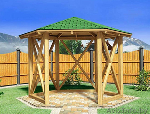 Пиломатериалы,  доска,  брус,  беседки. #1329720