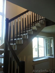 Лестница из сосны крашеная #1324390