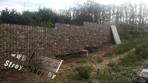 Наша работа - монтаж заборов из штакетника,  металлопрофиля или сетки рабицы. #1321703