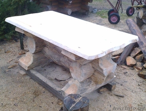 СТОЛ САДОВЫЙ,  РУБЛЕННЫЙ. #1341828