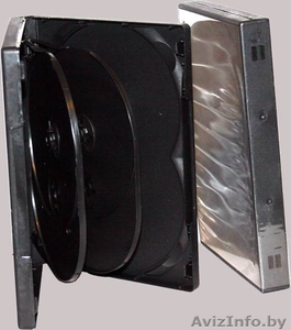 Футляр BOX на 8 дисков (черный,  глянцевый) #1332347