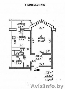 1 ком квартира новой планировки #1336036