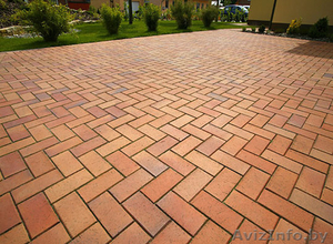 Укладка тротуарной плитки, Установка бортов #1345683