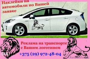 Наклейка на авто. Сувенирный номер на авто #1348434