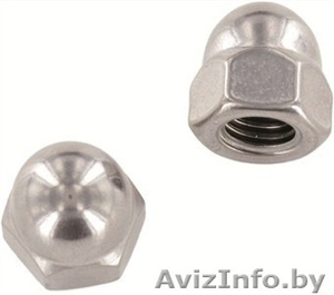 Гайка DIN 1587,  нержавейка #1354891