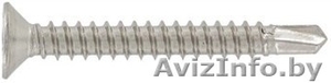Саморез DIN 7504 O (или K) - винт самосверлящий с потайной головкой,  нержавейка #1354906