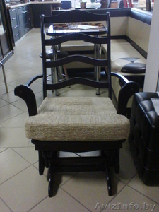 Кресло качалка массив дерева #1348437