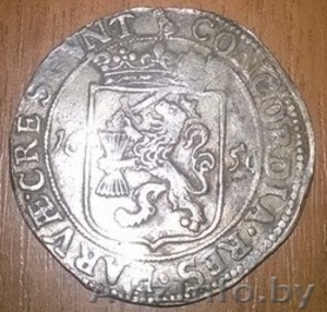 Древний Нидерландский серебряный Риксдаальдер 1656г #1345326