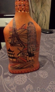 Декор бутылок к празднику.Подарки ручной работы.Оригинальные презенты. #1362860