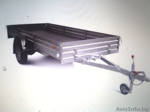 польский оцинкованный одноосный легковой прицеп #1365867