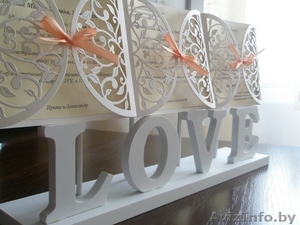 Свадебные пригласительные ручной работы #1355221