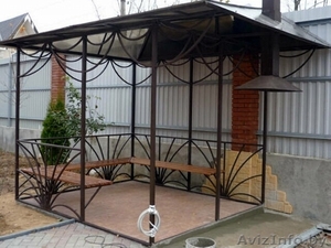 ДЕКОРАТИВНЫЕ ЗАБОРЫ ОГРАДЫ БЕСЕДКИ КОЗЫРЬКИ #1355898