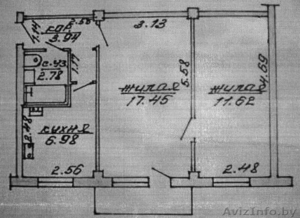 2-комнатная квартира на Смоленской #1364010
