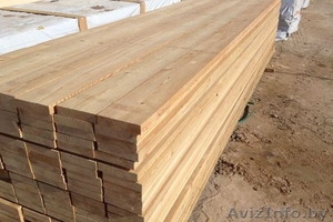 Доска обрезная из сибирской лиственницы 32х100,  32х150,  50х100,  50х150 #1372322