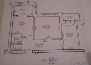 Продается 2-х комнатная квартира в Мозыре,  ул.Притыцкого #1387577