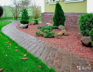 #Укладка #тротуарной #плитки #установка #бортов и бетонные работы #1381878