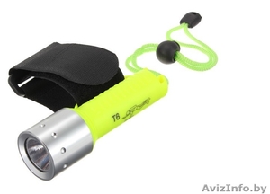 Светодиодный фонарь для дайвинга,  фонарь для подводной охоты,  доставка! #1379727