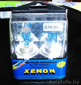 Автолампы H4 12V 100/90W PLASMA XENON ULTRA WHITE. Комплект 2шт. Новые #1386443