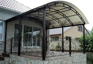 Козырьки,  навесы. Полимерное покрытие #1398019