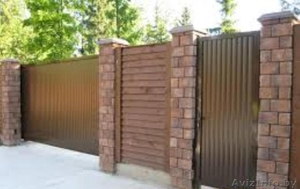 Ворота откатные,  распашные. Полимерное покрытие #1397998