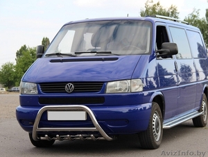 Защита бампера для Фольксваген Т4 - кенгурятник,  двойная труба,  одинарная. #1406646